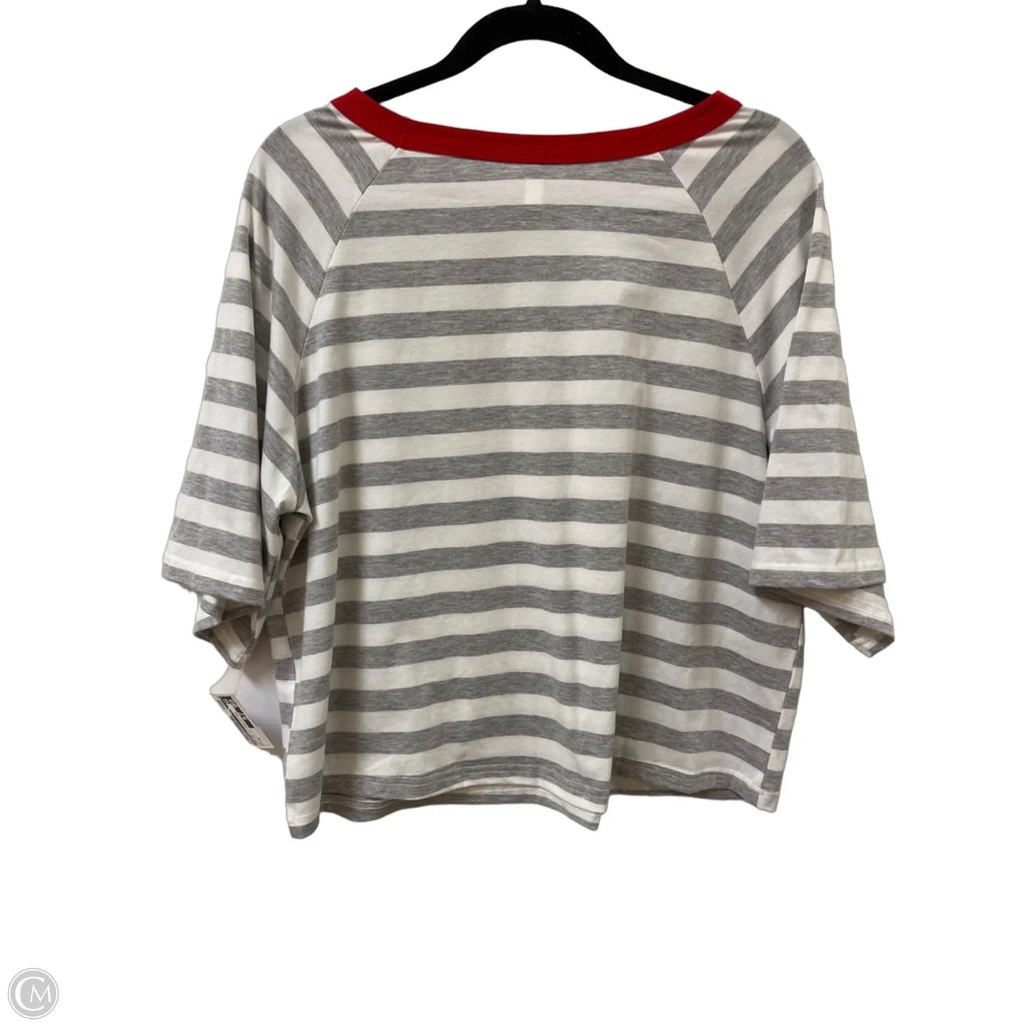 Top Short Sleeve By Dokotoo In Striped Pattern, Size: M