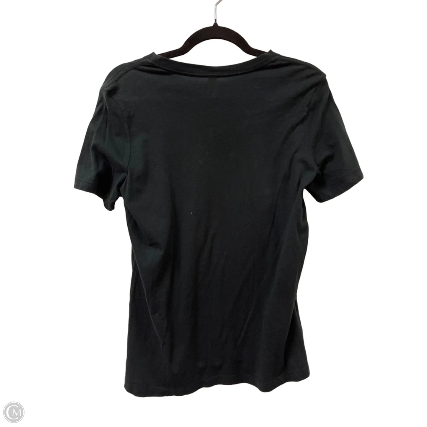 Top Short Sleeve By Bella + Canvas In Black, Size: M