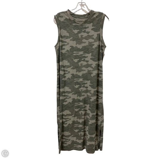 Dress Casual Midi By Universal Thread In Camouflage Print, Size: M