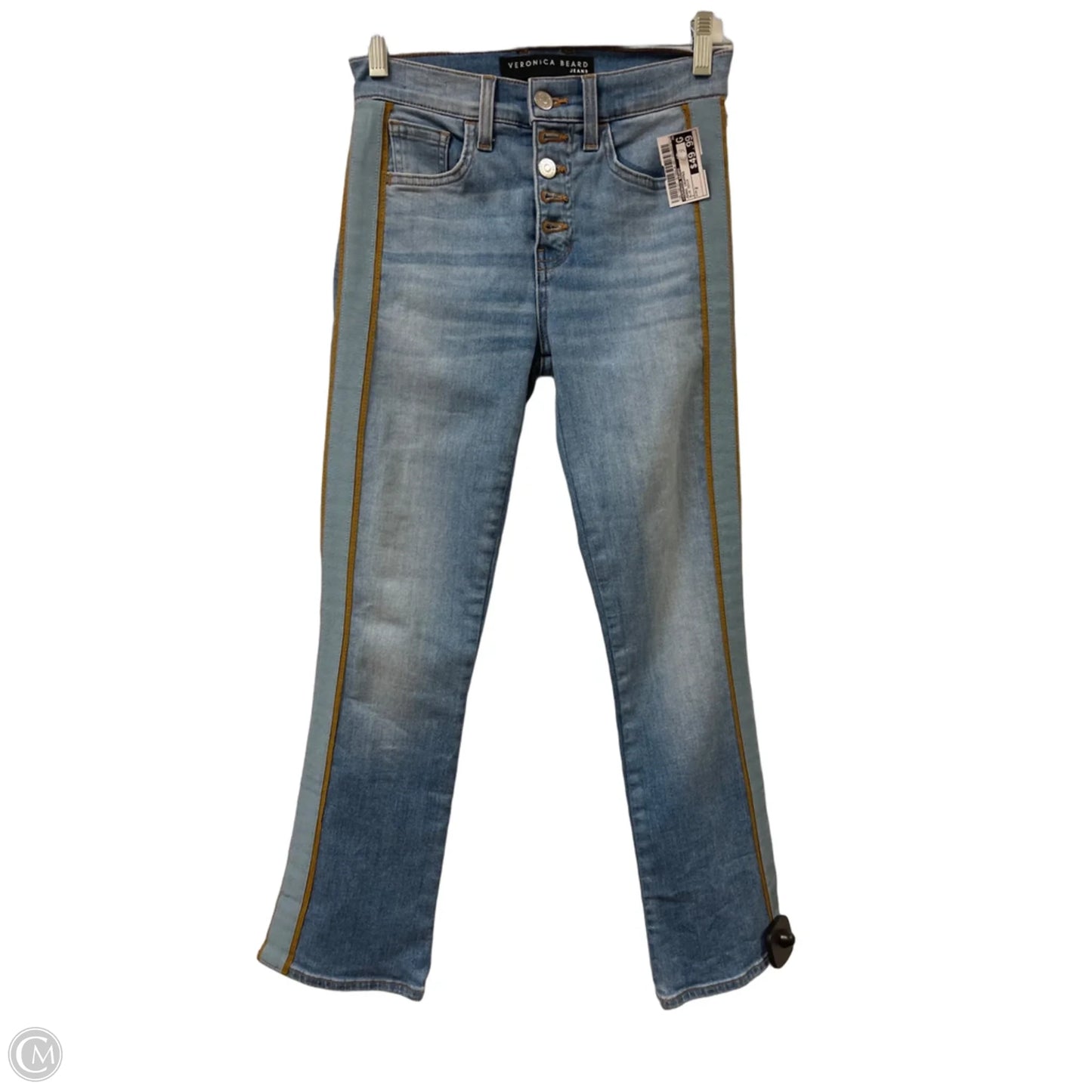 Jeans Cropped By Veronica Beard In Blue Denim, Size: 2