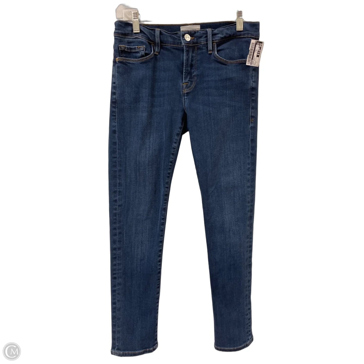 Jeans Skinny By Frame In Blue Denim, Size: 2