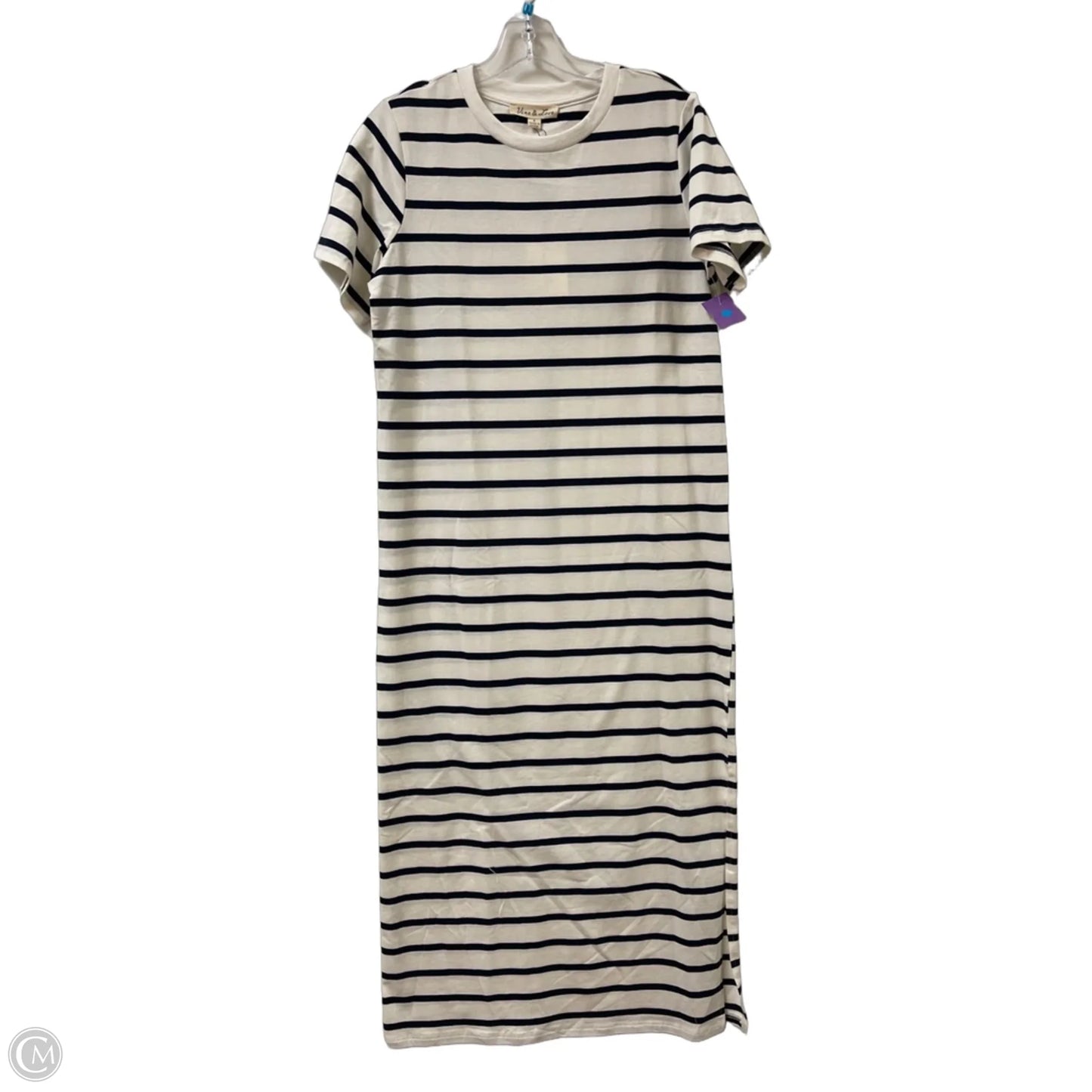 Dress Casual Maxi By Vine & Love In Striped Pattern, Size: S