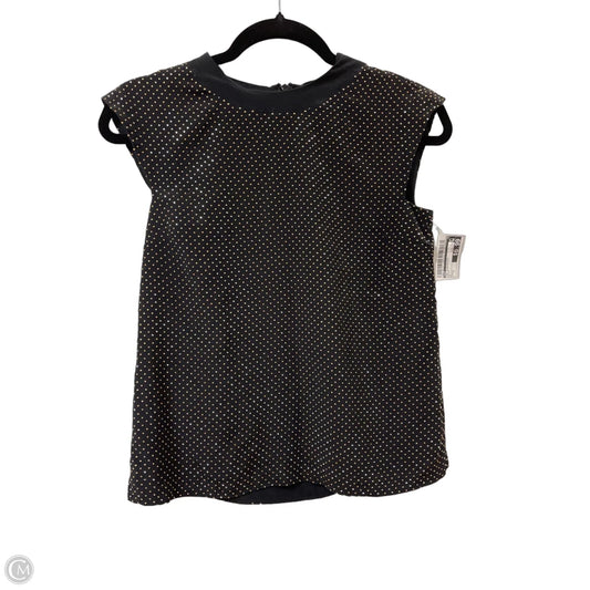 Top Sleeveless By H&m In Black, Size: S
