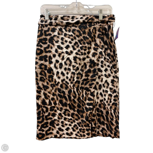 Skirt Midi By Talbots In Leopard Print, Size: 8