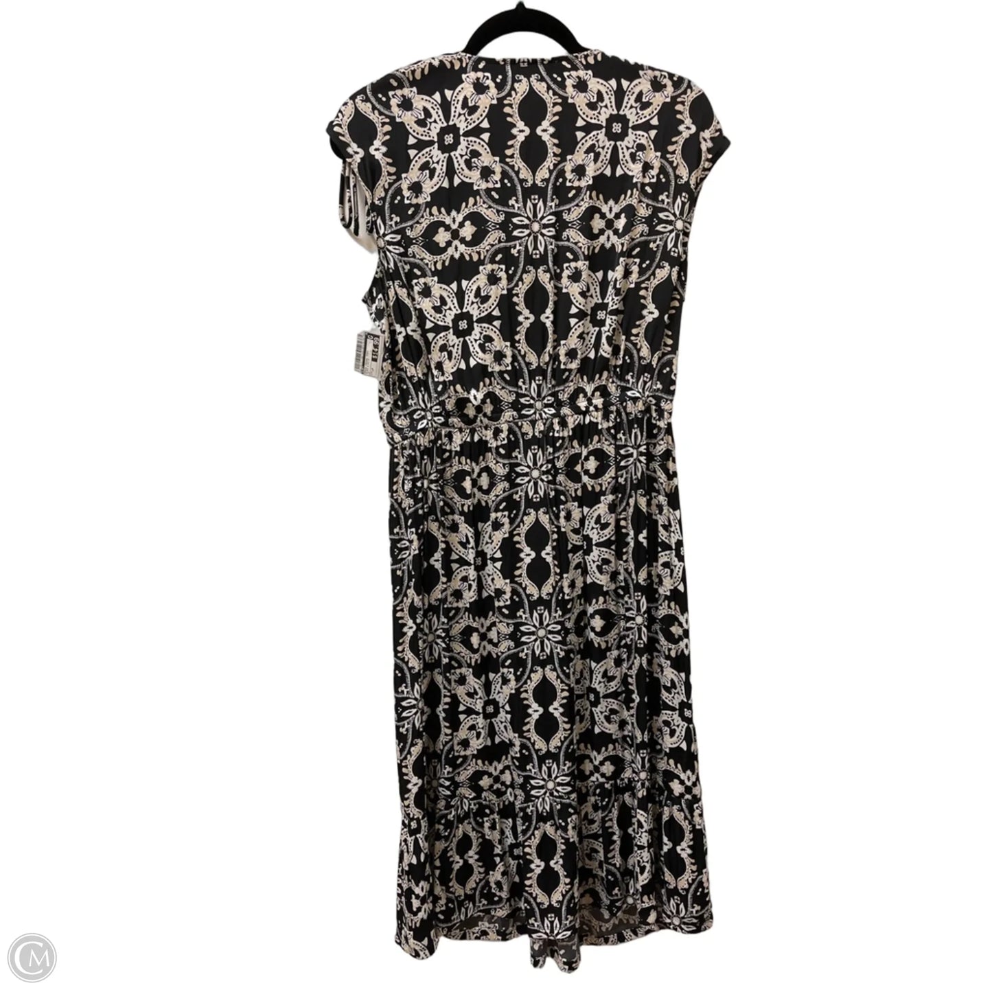 Dress Casual Midi By Loft In Black & White, Size: Lp
