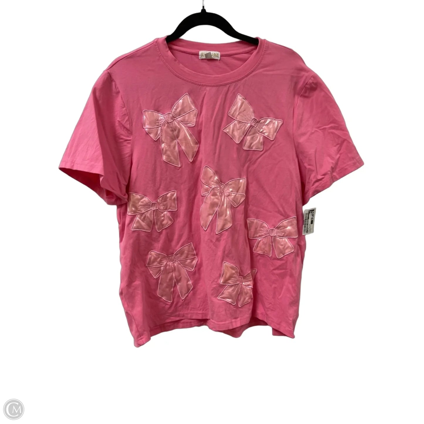 Top Short Sleeve By Clothes Mentor In Plaid Pattern, Size: M