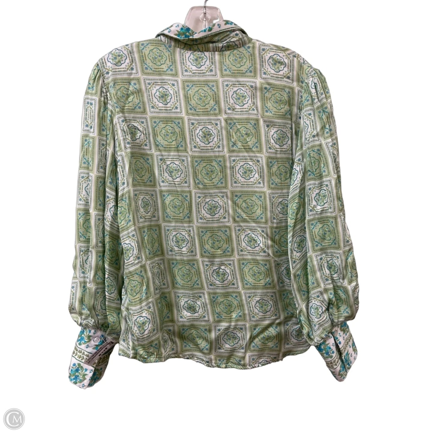 Blouse Long Sleeve By Cma In Green, Size: M