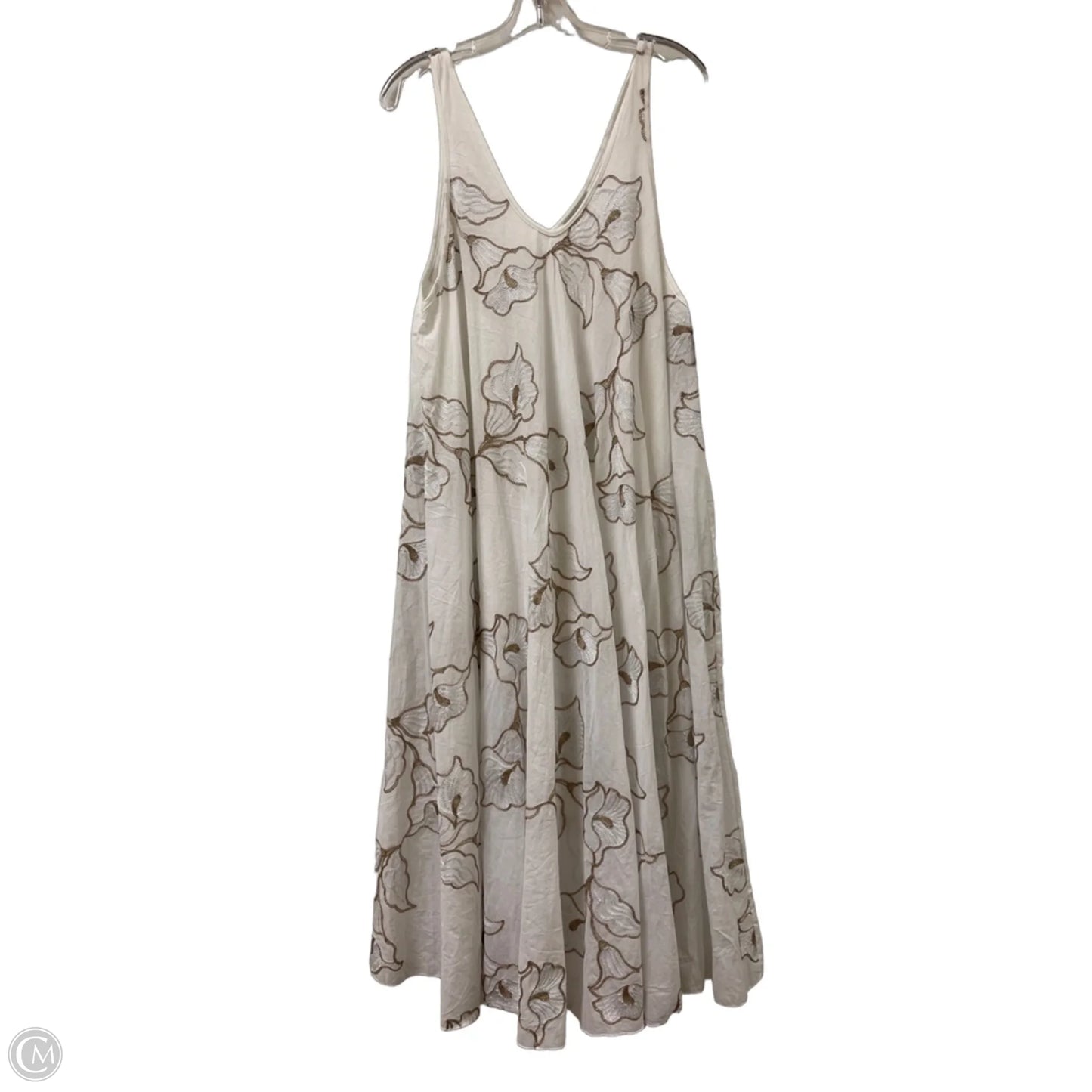 Dress Casual Maxi By Clothes Mentor In White, Size: L