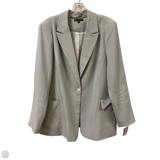 Blazer By Adrianna Papell In Grey, Size: Xl
