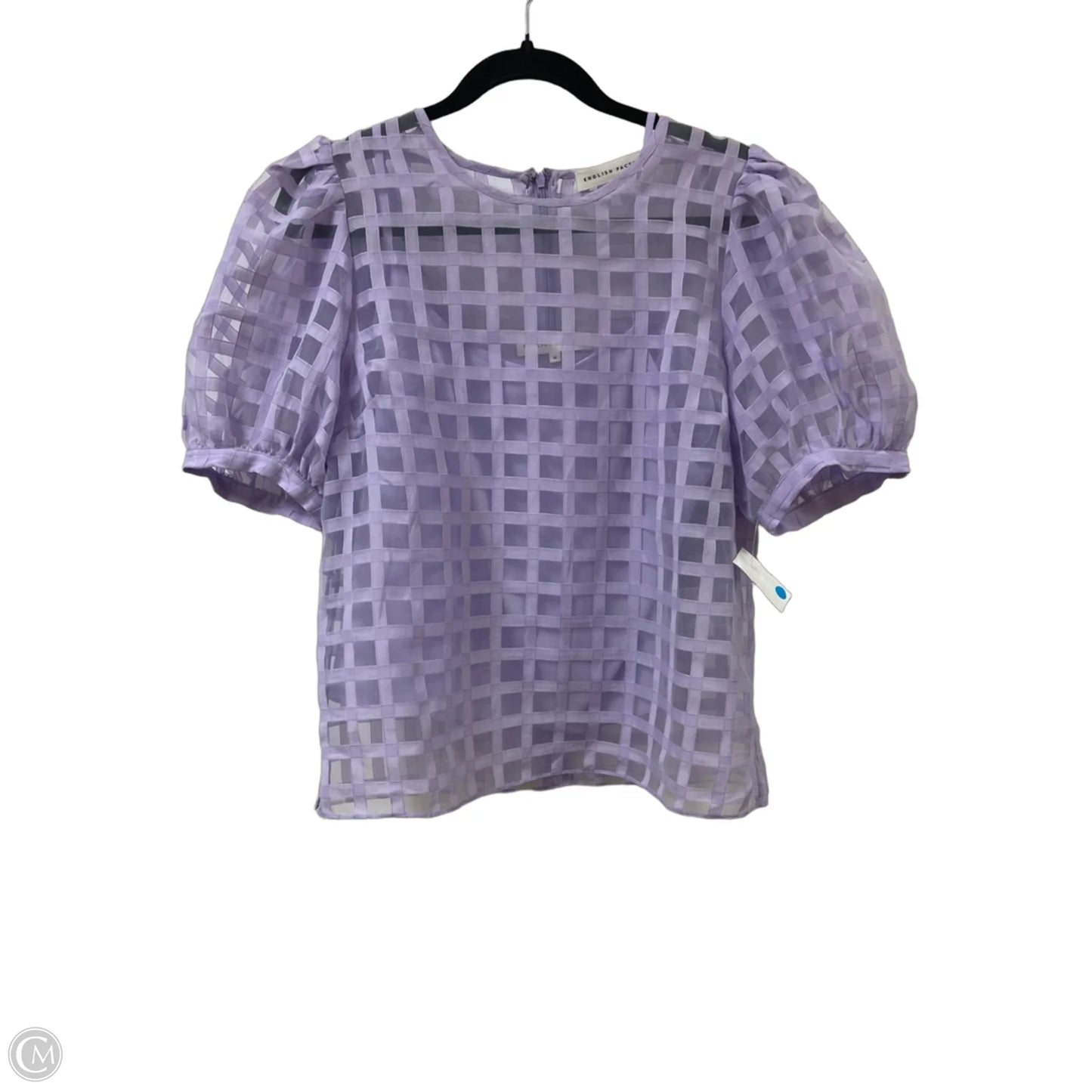 Top 2pc Short Sleeve By English Factory In Purple, Size: M