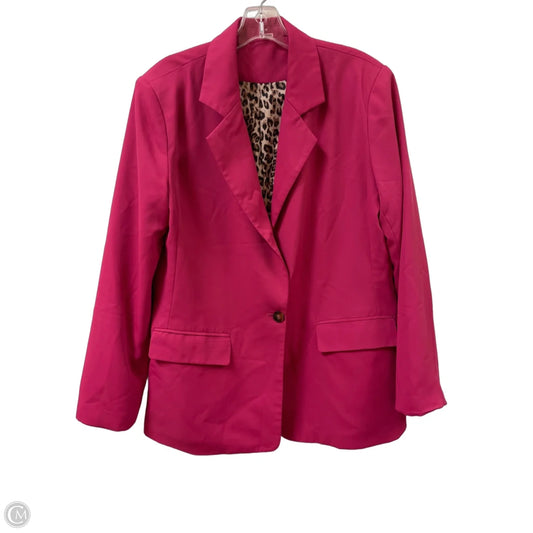 Blazer By Clothes Mentor In Pink, Size: Xl