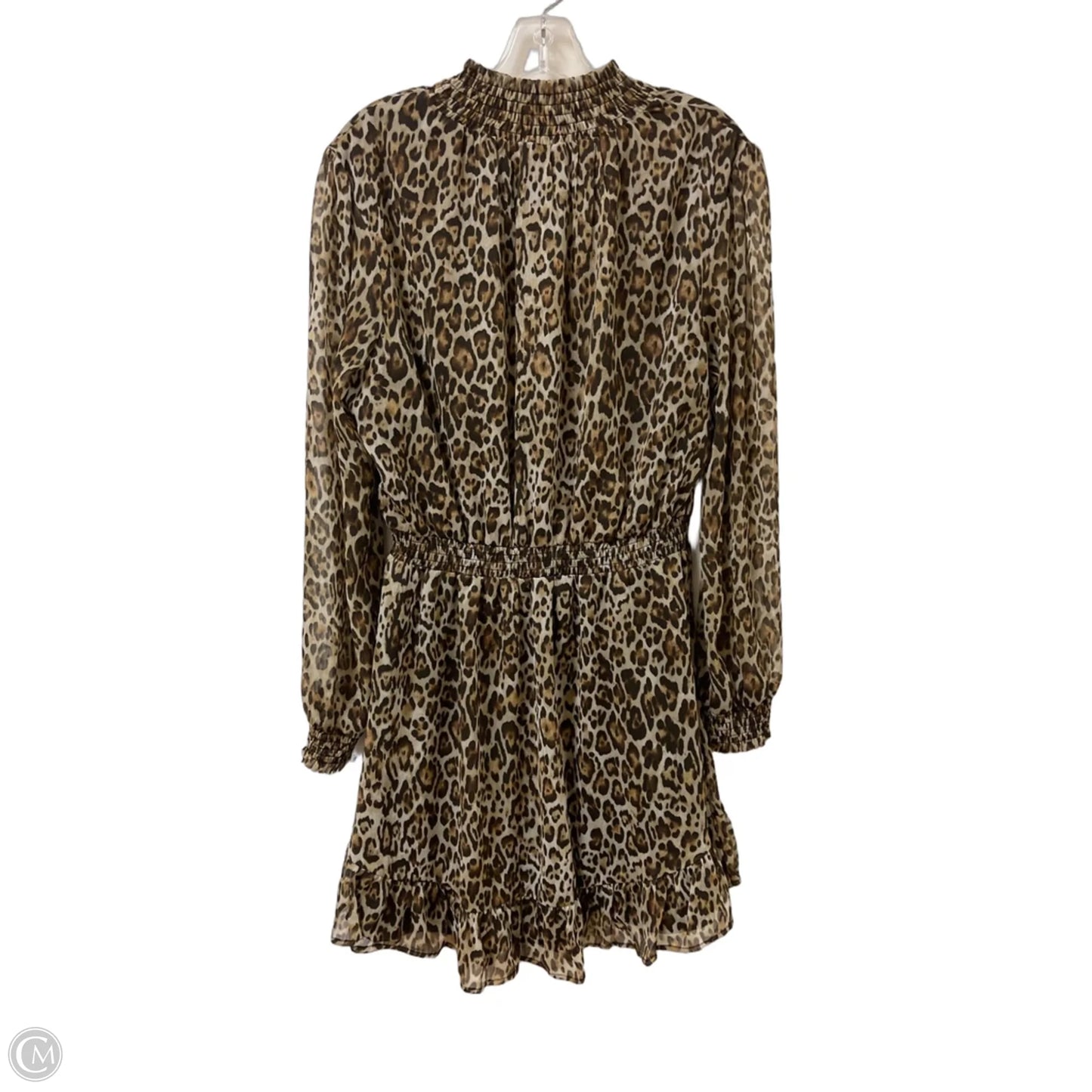 Dress Casual Midi By Clothes Mentor In Leopard Print, Size: Xl
