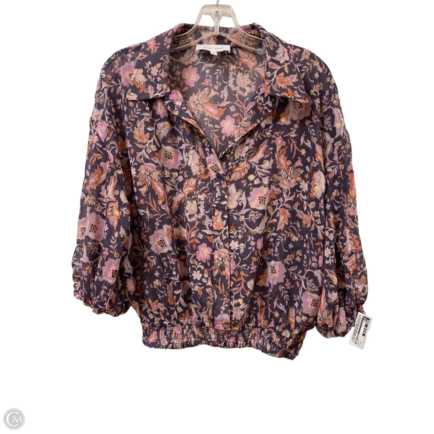 Blouse Long Sleeve By Dear John In Purple, Size: M