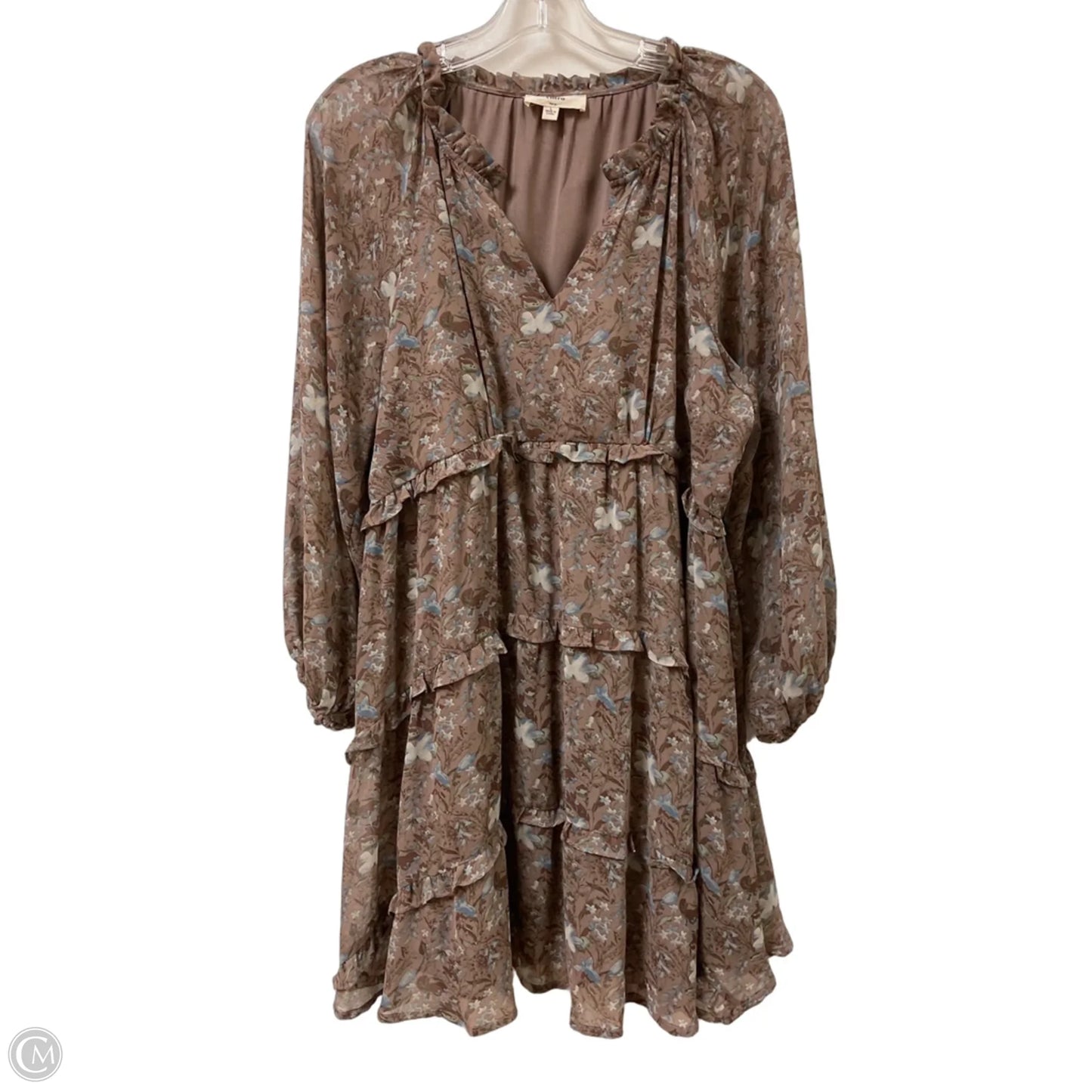 Dress Casual Midi By Entro In Brown, Size: L