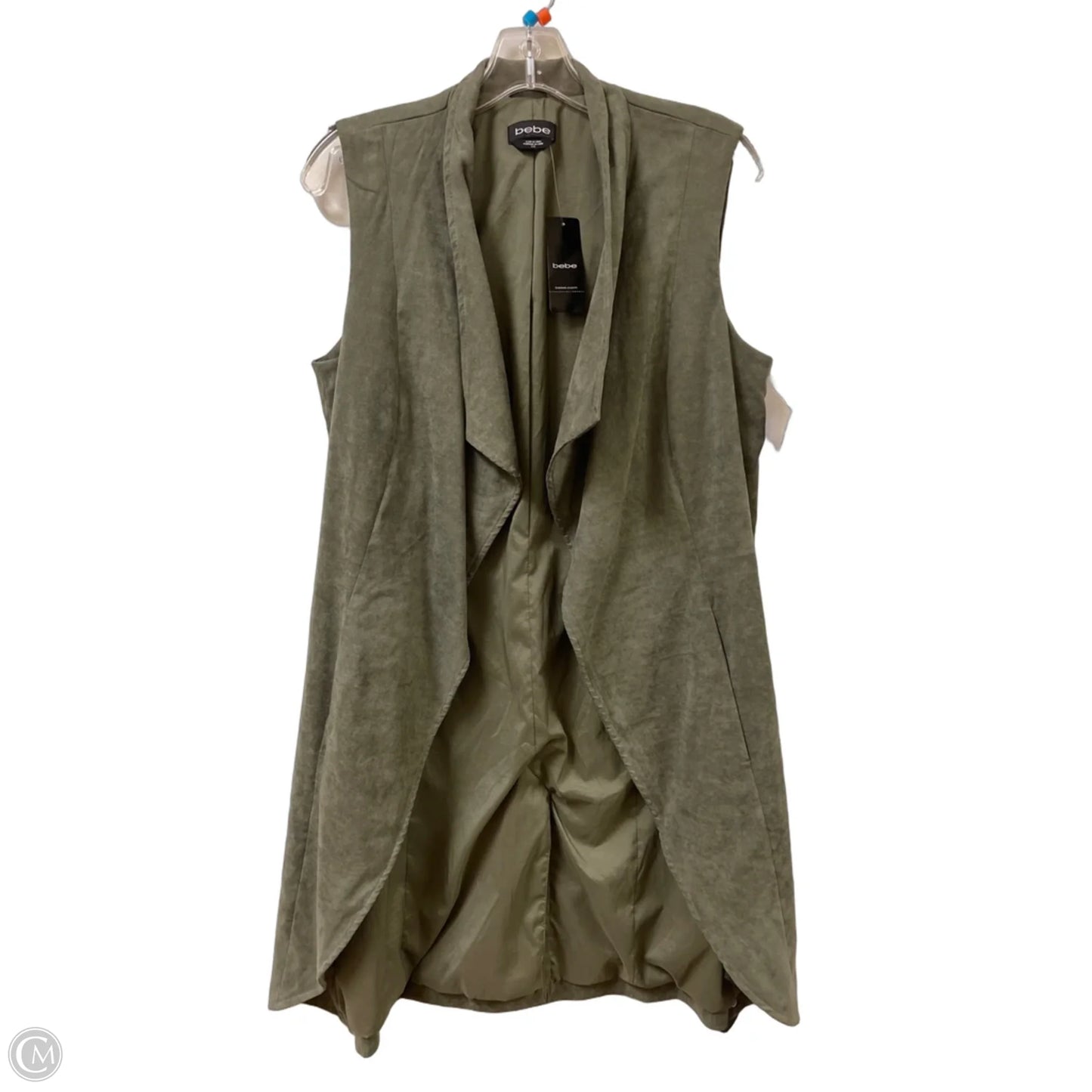 Vest Other By Bebe In Green, Size: L
