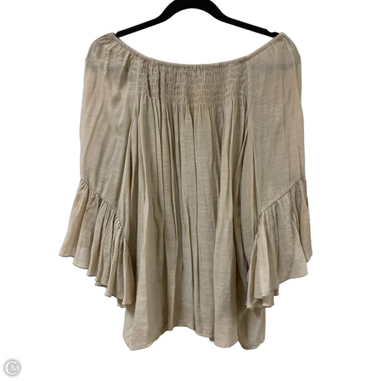 Top Long Sleeve By Chicos In Tan, Size: Xl