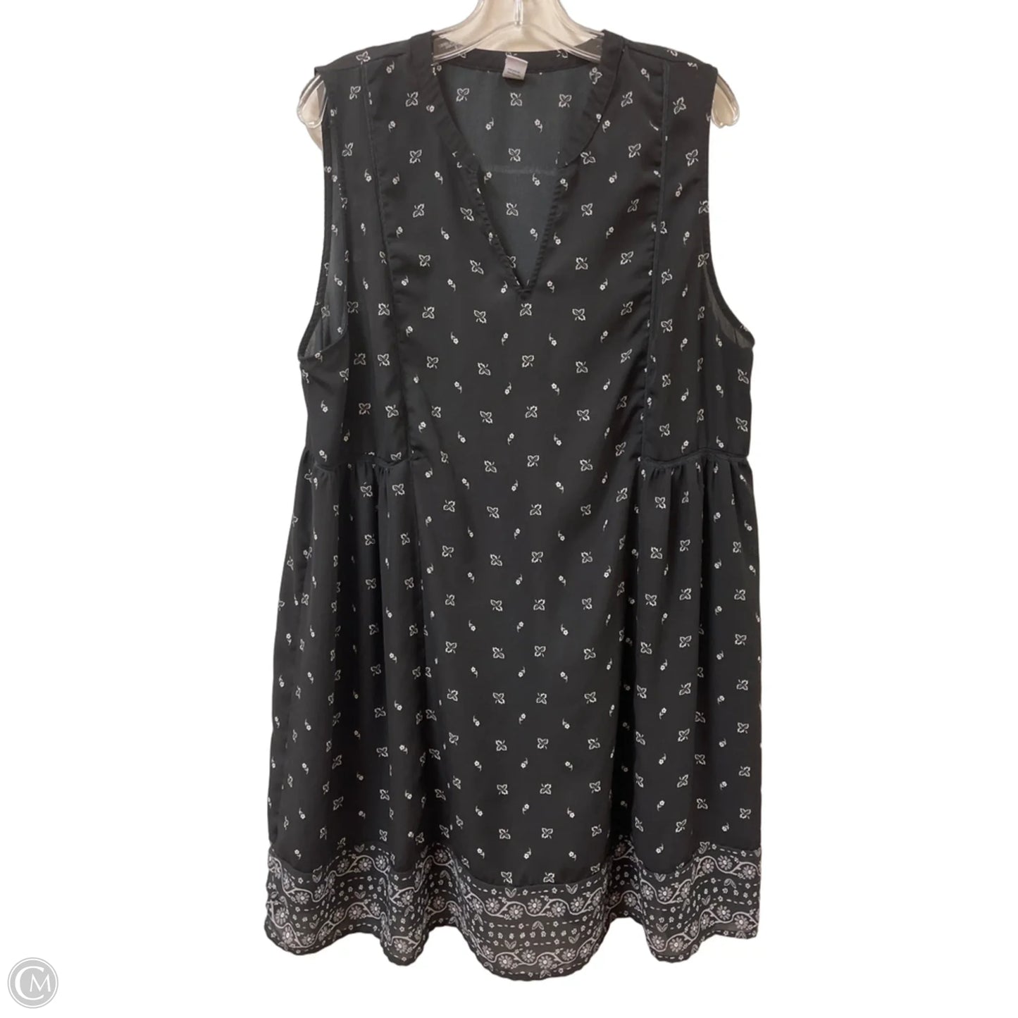 Dress Casual Midi By Old Navy In Black, Size: Xl