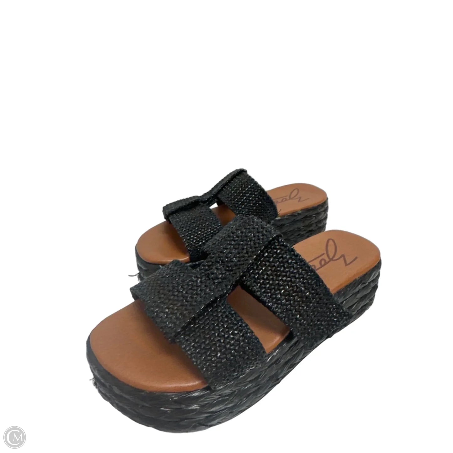 Sandals Heels Platform By Zodiac In Black, Size: 8.5