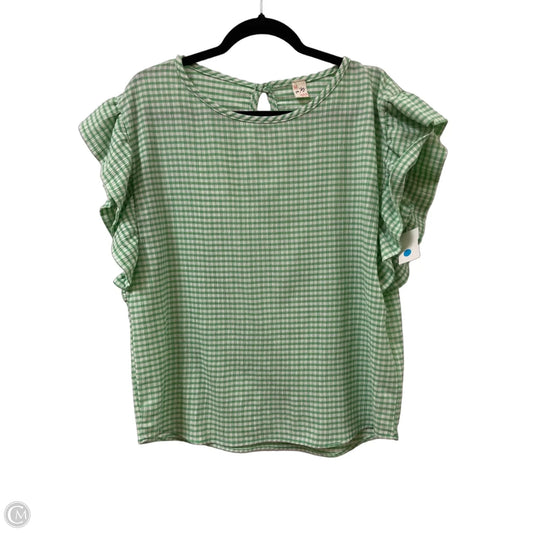 Top Short Sleeve By 7th Ray In Green, Size: L