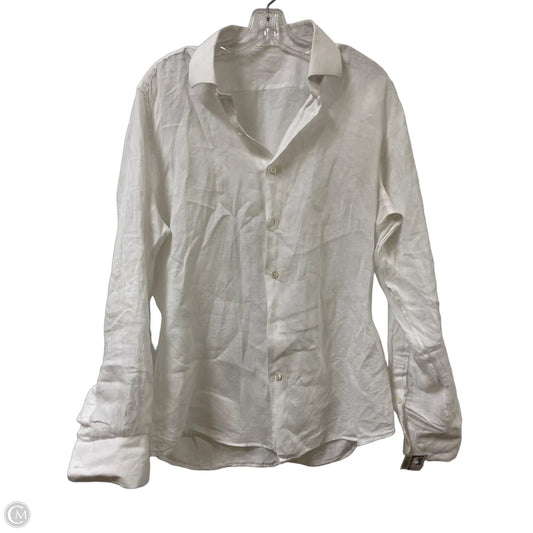 Blouse Long Sleeve By Clothes Mentor In White, Size: S