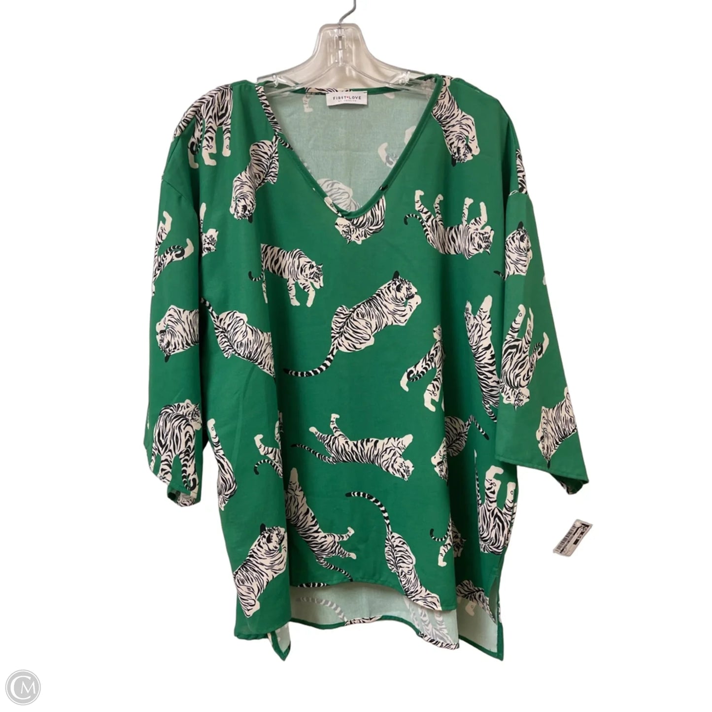 Top Short Sleeve By Clothes Mentor In Green, Size: L