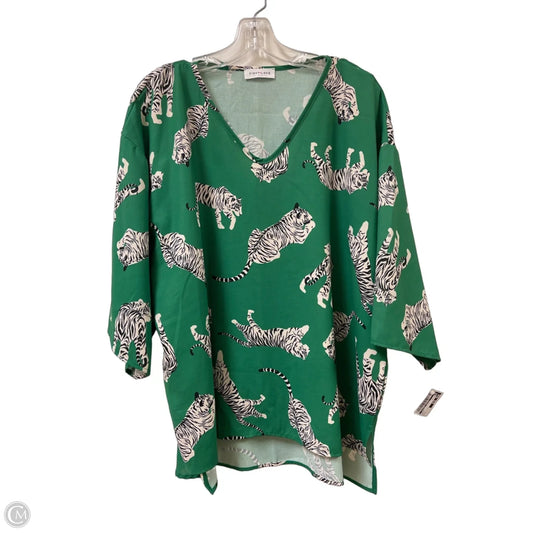 Top Short Sleeve By Clothes Mentor In Green, Size: L