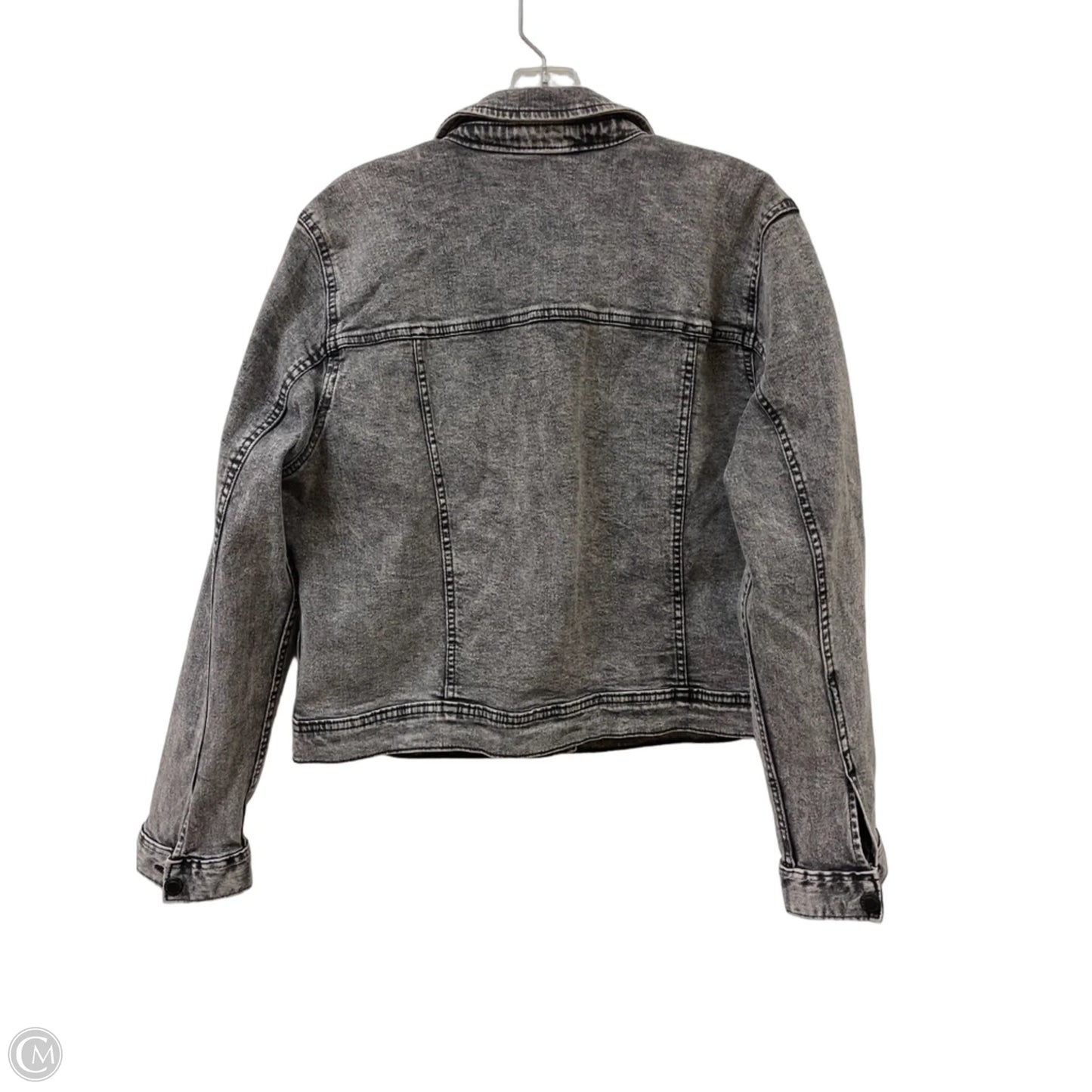 Jacket Denim By Simply Vera In Black, Size: L