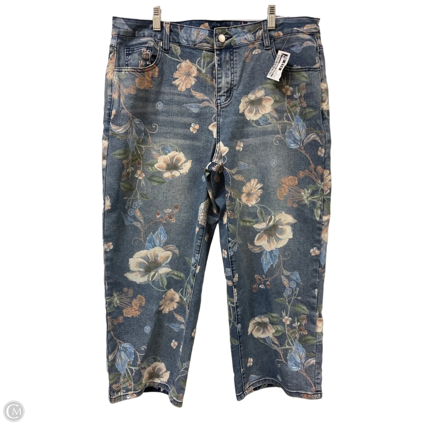 Jeans Flared By Clothes Mentor In Blue Denim, Size: 14