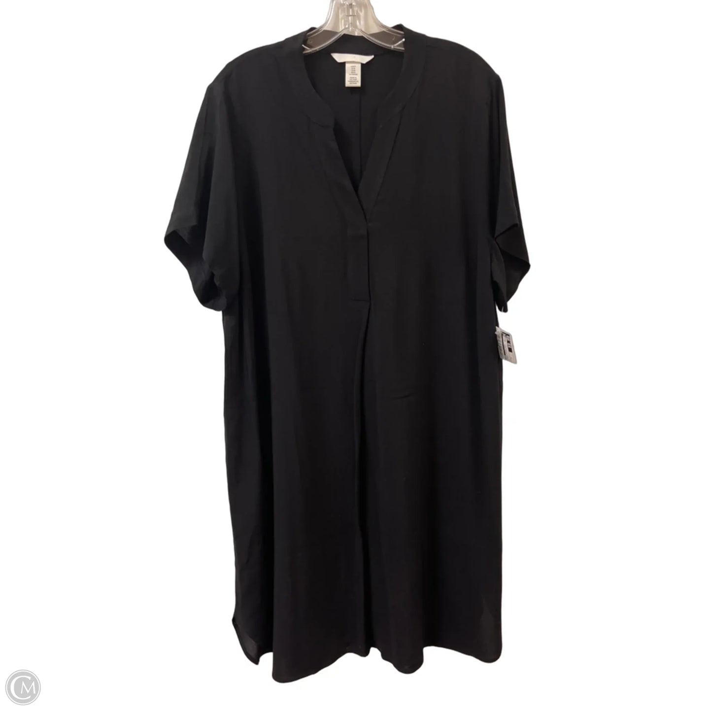 Dress Casual Midi By H&m In Black, Size: M