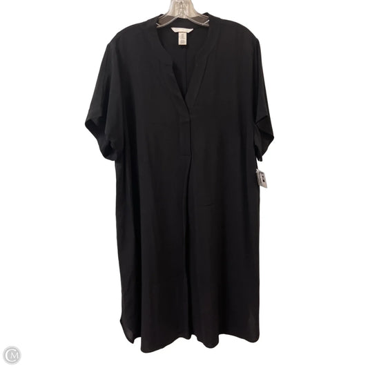 Dress Casual Midi By H&m In Black, Size: M