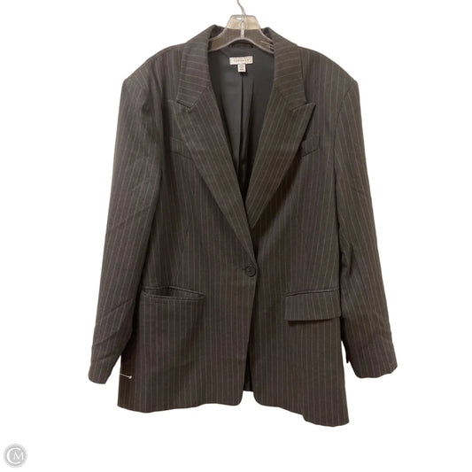Blazer By Top Shop In Grey, Size: 1x