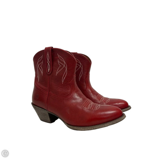 Boots Western By Ariat In Red, Size: 9