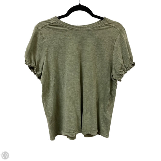 Top Short Sleeve By Pilcro In Green, Size: M