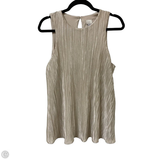 Top Sleeveless By A New Day In Gold, Size: M