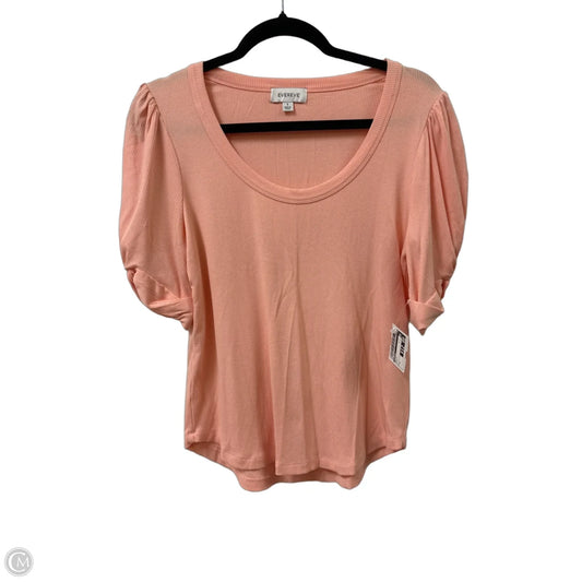 Top Short Sleeve By Evereve In Peach, Size: S