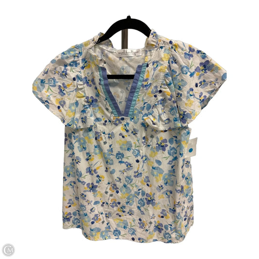 Top Short Sleeve By Mod Boutique In Floral Print