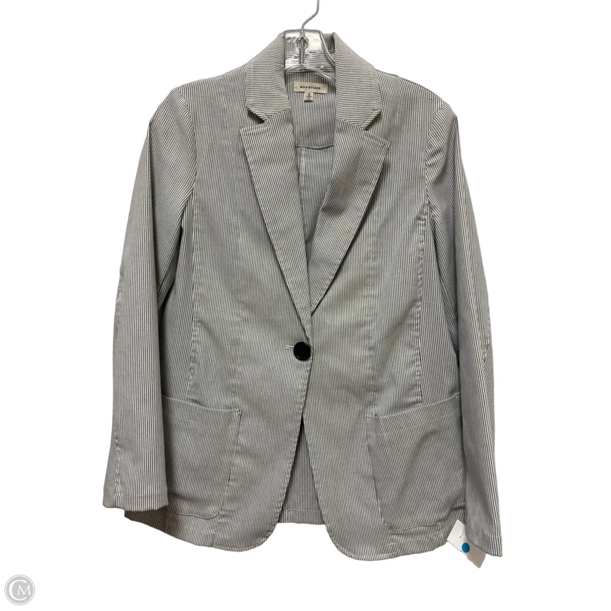 Blazer By Max Studio In Striped Pattern, Size: S