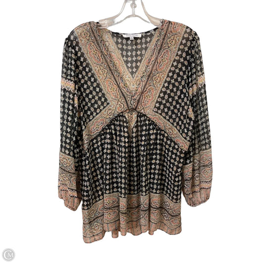 Top Long Sleeve By Rose And Olive In Multi-colored, Size: L