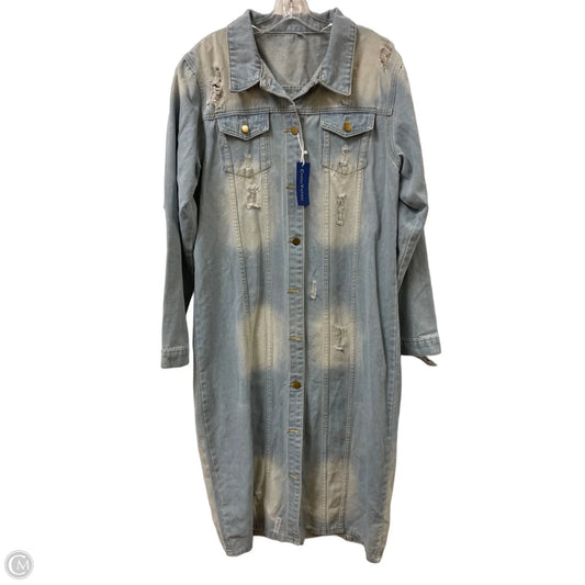 Dress Casual Midi By Clothes Mentor In Blue Denim, Size: Xl