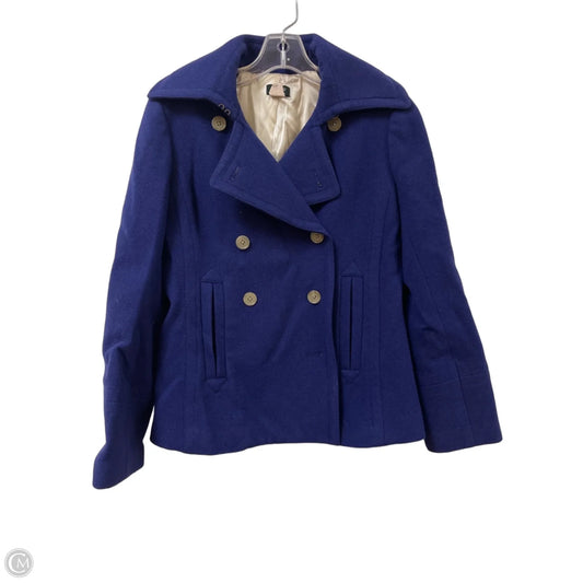Coat Peacoat By J. Crew In Purple, Size: S