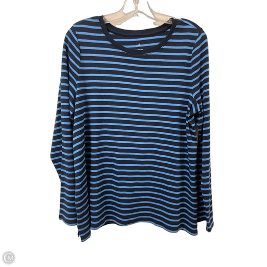 Top Long Sleeve By J. Jill In Striped Pattern, Size: L