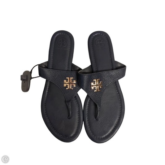 Sandals Designer By Tory Burch In Navy, Size: 9.5