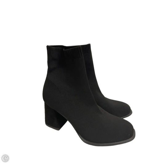 Boots Ankle Heels By Mia In Black, Size: 9