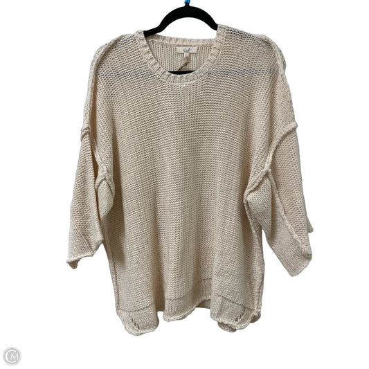 Sweater By Easel In Cream, Size: M