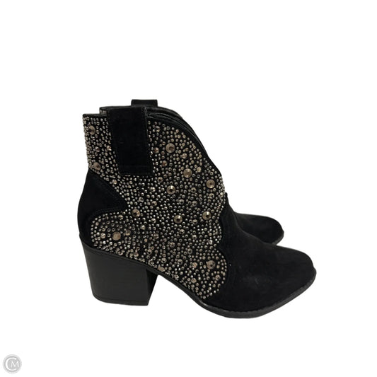 Boots Ankle Heels By Sugar In Black, Size: 7