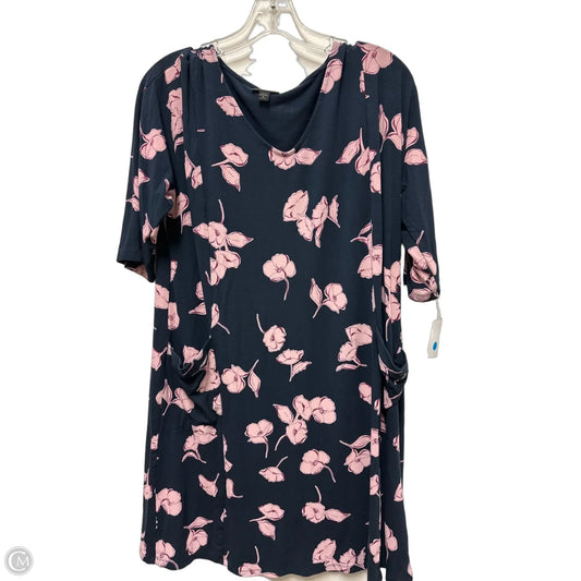 Dress Casual Midi By J. Jill In Navy, Size: M