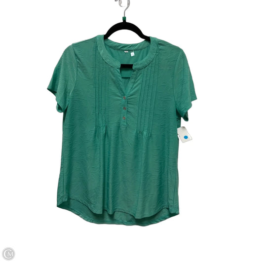 Top Short Sleeve By Clothes Mentor In Green, Size: Lp