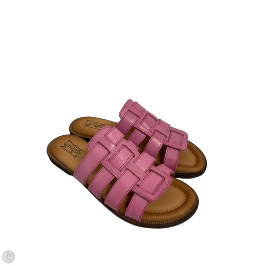 Sandals Flats By Miz Mooz In Pink, Size: 7.5