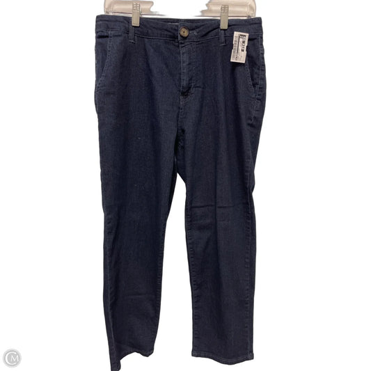Jeans Straight By D Jeans In Blue Denim, Size: 10