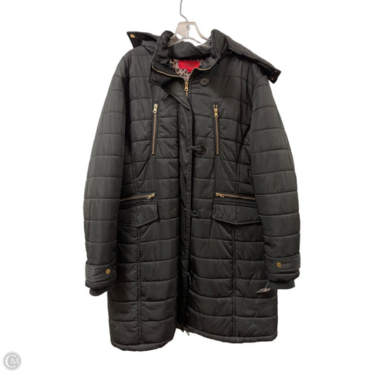Coat Parka By Clothes Mentor In Black, Size: 2x
